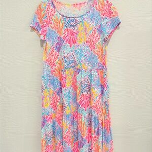 Lilly Pulitzer Vibrant Coral Reef Kids Dress